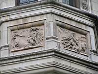 Blois, Chateau, Aile Francois Ier, Galerie des loges, Scene mythologique avec Hercule